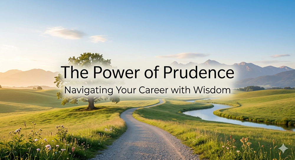 The Power of Prudence: Navigating Your Career with Wisdom